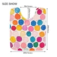 thumbnail image 5 of Yayeee Bath Rug for Bathroom Floor Non Slip Contour Fluffy Soft Absorbent Mat, 20"x24", Watercolor Circles, 5 of 7