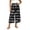 Black A9, variant on Edvintorg Womens Capri Pants Striped Printed Elastic Waisted Casual Loose Cotton Wide Leg Cropped Capris with Pocket Women's Clothing Black M