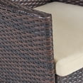 thumbnail image 3 of Titan Outdoor Wood and Wicker 8 Seater Dining Set, Dark Brown and Multibrown, 3 of 4