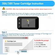 58A Toner Cartridges Black Compatible for 58A CF258A 58X CF258X 258A M404n M404dn M406dn M428fdn M428fdw M428dw M430f M404 M428 Printers | 2-Pack
