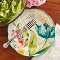 thumbnail image 3 of (2 pack) The Pioneer Woman Blooming Bouquet Blue Ceramic 8.75-inch Salad Plate, 3 of 3