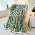 thumbnail image 1 of EDHITNR Lightweight Soft Throw Blanket Checkered Blanket for Couch Sofa Bed, Breathable Warm Blanket for all Season Use Cute Blankets for Women, Green, 1 of 6