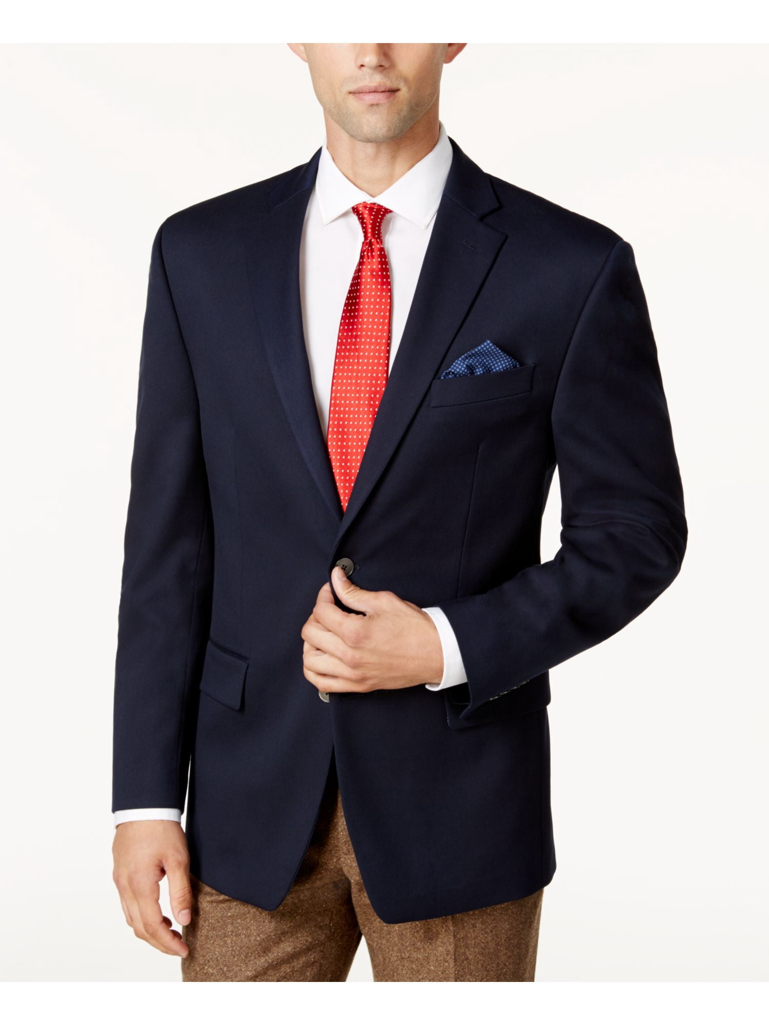 MICHAEL KORS Mens Navy Blazer Jacket 