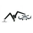 thumbnail image 3 of Tripp Lite Dual Display Laptop Mount Monitor Stand Swivel Tilt Clamp 13" to 27" EA and Laptops up to 15" - Mounting kit (holder, collars, 2 interface brackets, knob, sleeve, 2 dual articulating arm, desk clamp pole) - full-motion - for LCD display / notebook - steel - black - screen size: 13"-27" - desktop, 3 of 6
