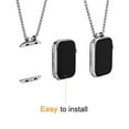 thumbnail image 3 of HiPai Necklace Adapter Pendant Compatible with Apple Watch, Infinity & Double Loop Connector Comes with 32inch Stainless Rollo Wheat Chain 3mm for iWatch Series 7/6/5/4/SE - 44mm 45mm Double Loop, 3 of 4