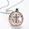thumbnail image 2 of Cross Women's Circular Glass Design Pendant Necklace, 2 of 5