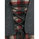thumbnail image 3 of Camiseta Talla Extra 2 en 1 a Cuadros Cordón Combinado Rosegal Mangas largas de talla grande, 3 of 5