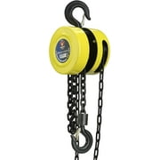 NEIKO 02183A Manual Chain Hoist | 1 Ton/2000 lbs Capacity | 20’ Lift | 2 Hooks | Manual Hand Lift Steel Chain Block Hoist
