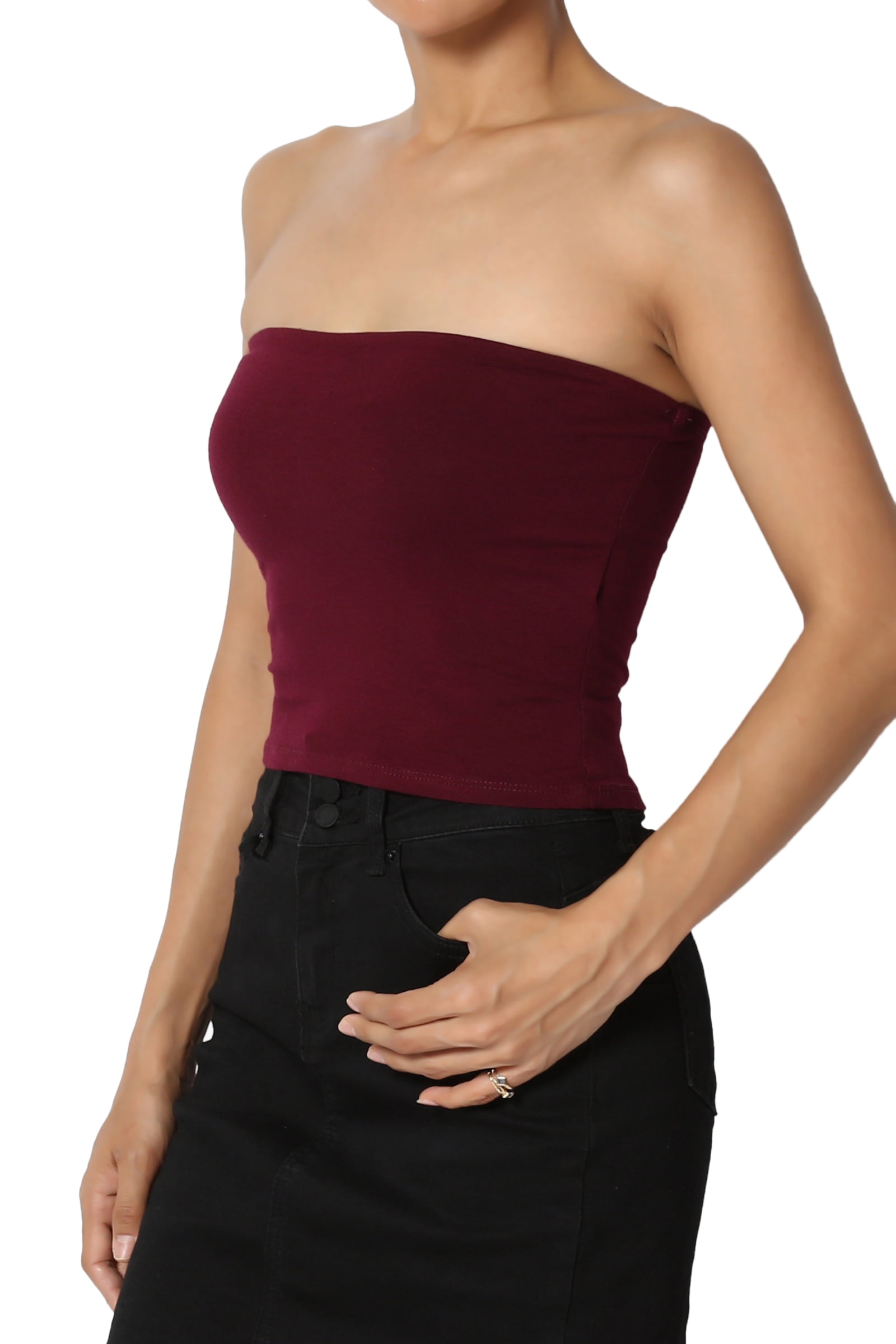 cotton bandeau tube top
