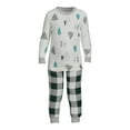 thumbnail image 7 of Jolly Jammies Baby and Toddler Unisex Holiday Green Plaid Matching Family Pajamas Sleepwear Set, 2-Piece, 7 of 7