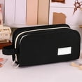thumbnail image 5 of Retro Style Large Capacity Pencil Case, Portable Rectangular Stationery Storage Pouch with Stain Resistance, Soft Protective Pen Bag for Home Office, Durable Desk Decoration Organizer, AKLJWH, 5 of 7