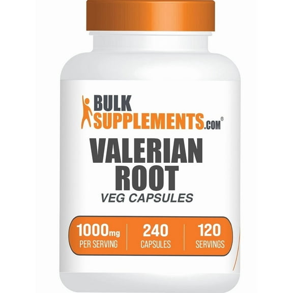 BulkSupplements Valerian Root Extract Capsules - Vegan, 1000mg per Serving (240 Capsules - 120 Servings)