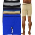 thumbnail image 2 of ToBeInStyle Men's Pack of 6 Waistband Design Long Leg Boxers - Waistband Text - One Size, 2 of 7
