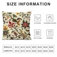 thumbnail image 5 of Orinice  Boho Floral Leaves Throw Pillow Cover,  Bohemia Ethnic Style Carpet Pattern Cushion Case for Sofa Couch White, 5 of 5