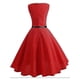 thumbnail image 2 of Summer Womens Dresses 2022 Casual Floral Retro Vintage 50s 60s Robe Rockabilly Swing Pinup Vestidos Valentines Day Party Dress, 2 of 4