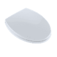 TOTO® SoftClose® Non Slamming, Slow Close Elongated Toilet Seat and Lid, Cotton White SS11401