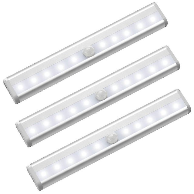 3pcs 10 Led Infrared Induction Light Motion Sensor Night Light Closet Light