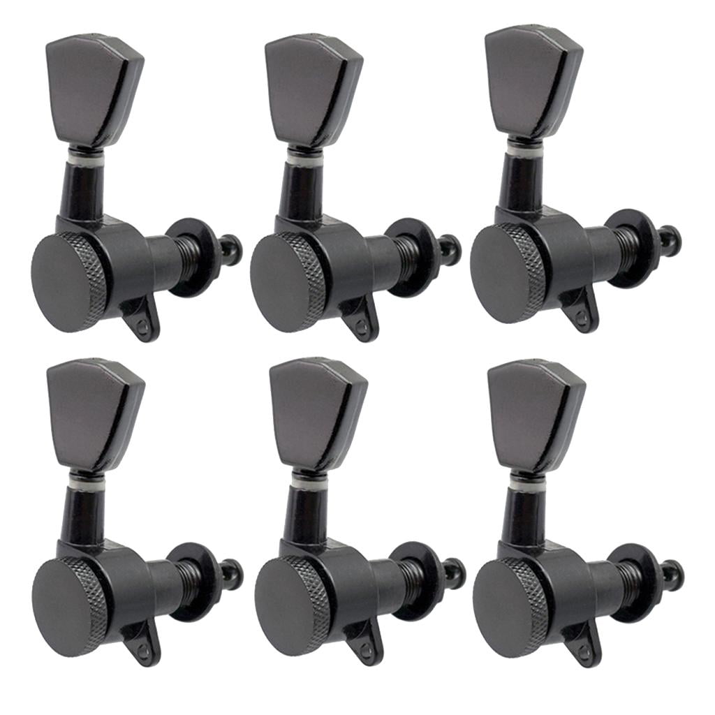 LeeQinersw 6 Pcs 6R Sealed Electric Guitar Tuning Pegs Keys Machine Head Tuners for