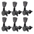 thumbnail image 3 of 6 Unids Sintonizadores de Guitarra Sellados Claves de Clavija de Afinación 6R Clavijeros para Guitarra Eléctrica, Negro,, 3 of 8