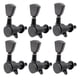 thumbnail image 3 of 6 Unids Sintonizadores de Guitarra Sellados Claves de Clavija de Afinación 6R Clavijeros para Guitarra Eléctrica, Negro,, 3 of 8