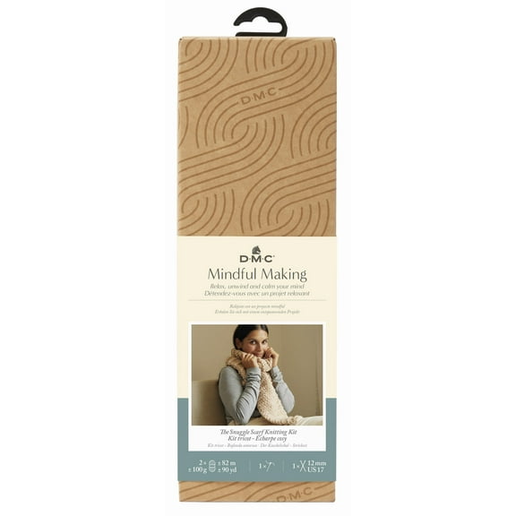 DMC Mindful Making Knit Kit-Snuggle Scarf