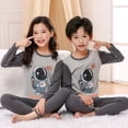 thumbnail image 4 of Pijamas navideños para niños y niñas, conjunto de algodón, ropa de dormir para el hogar, otoño e invierno, dos piezas, 4 of 4