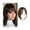 30cm(12inch), variant on Hair Toppers for Women Real Human Hair with Bangs 10x12 CM Breathable Silk Base Straight Hair Pieces Clip in Brazilian Hair Toppers with Bangs