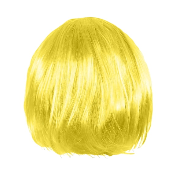 Short Human Hair Wig for Ladies Party Carnival Decoration