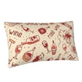thumbnail image 2 of Easygdp Red Wine Envelope Closure Pillowcase - 20x36in, Queen Pillowcase, Breathable, Stain-Resistant, Wrinkle-Free, 2 of 9