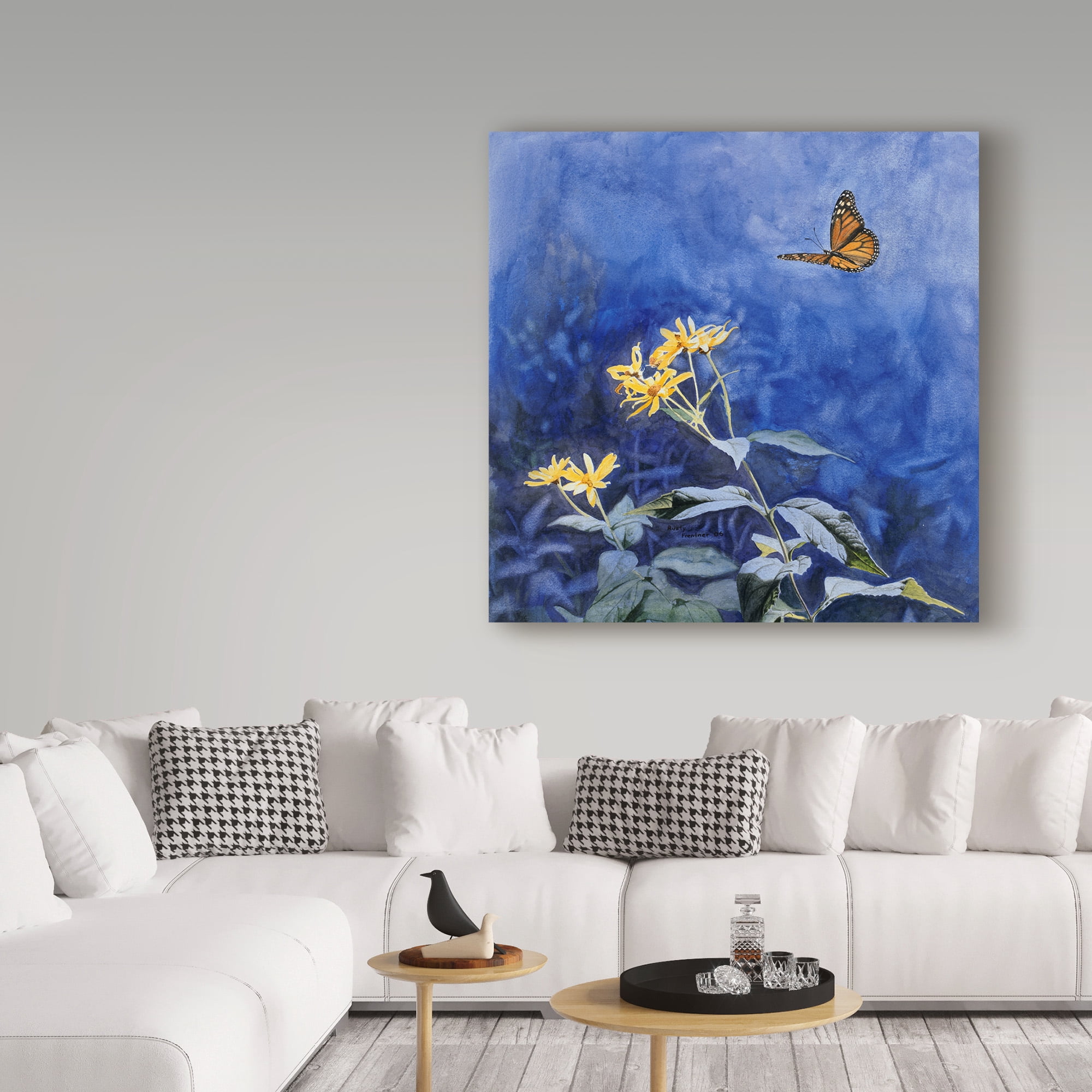 Trademark Fine Art 'Monarch Butterfly' Canvas Art by Rusty Frentner