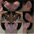 thumbnail image 2 of HOOUN Fashion Butterfly Leaf Tassel Ear Cuff Clip Earrings Non Piercing Wrap Jewelry-1pc Left Ear -3, 2 of 8