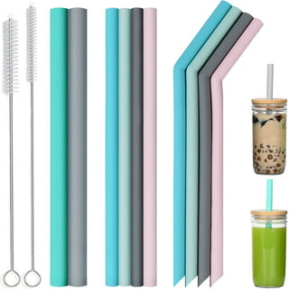 Reusable Long Extra Wide Silicone Straws