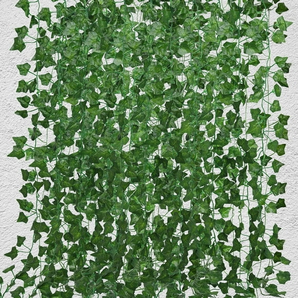 czcpp-258 FT Fake Vines Greenery Leaf Garland Ivy Vine Foliage Flowers Hanging for Wedding Party Garden Home Kitchen Office Aesthetic Wall Bedroom Living Room Patio Spring Summer Decor(36 Pack)