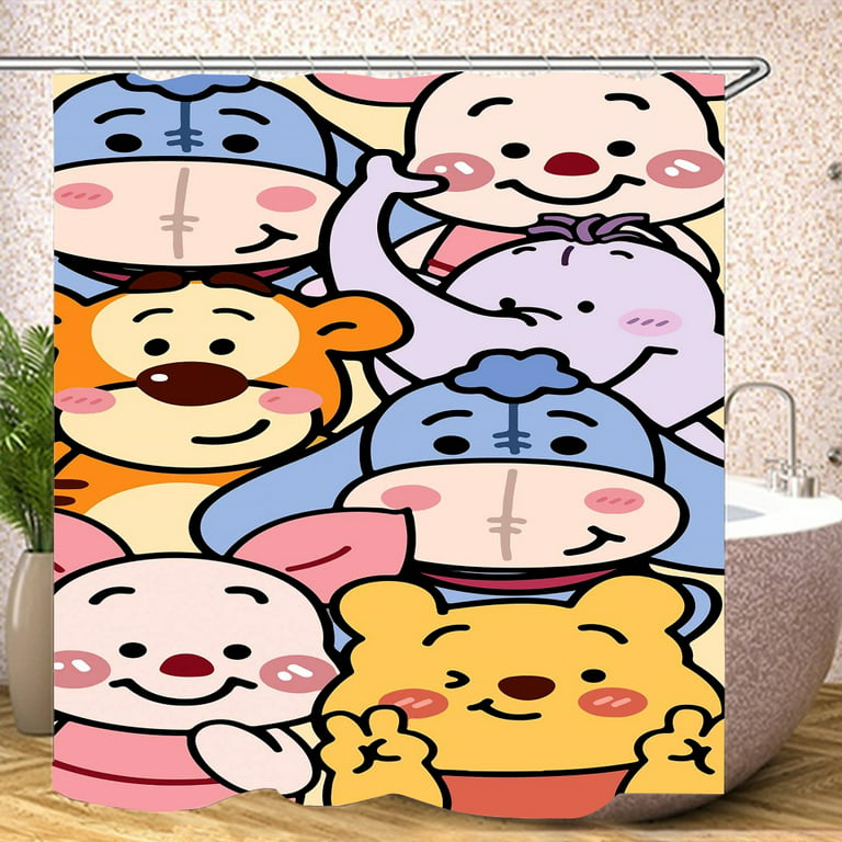 Cartoon winnie the pooh Bathroom Sets, Shower Curtain Sets.