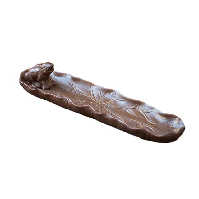 Guardoinrt 1/2/3/5 Safe And Non-Toxic Ceramic Incense Frog Holder For Burning Exquisite Crafted Frog Pool 1 Pc