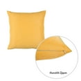 thumbnail image 3 of MIKE & Co. NEW YORK Honey Set of 4 Decorative Throw Pillow Cover Solid Color Yellow 20" x 20", 3 of 4