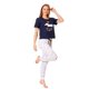 thumbnail image 2 of Incógnita Pijama Ligera Pantalón Blusa Estampado Mujer Juvenil Marino azul marino ECH Incógnita 660034, 2 of 5