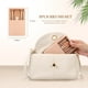 thumbnail image 4 of travel makeup brush set，travel small makeup brush set， makeup brush travel case， mini makeup brushes travel set (Apricot), 4 of 5