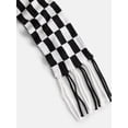 thumbnail image 3 of No Boundaries Women's Check Scarf with Fringe, Black Soot, 3 of 5
