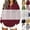 Wine, variant on Half-Zip Sweatshirts for Women Zaewscy Women's /Winter Casual Long-Sleeve Hooded Sweatshirt With Zipper And Lapel Collar Navy XXL