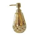 thumbnail image 3 of Dispensador de jabón con bomba, botella, recipiente para líquidos de baño, dispensador de gel de ducha de cerámica. oro, 3 of 9