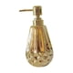 thumbnail image 3 of Dispensador de jabón con bomba, botella de cerámica recargable de 380 ml, elegante dispensador de gel de ducha. oro, 3 of 9