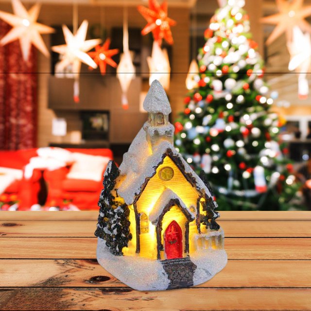 Adorno brillante de Navidad para casa, regalo para niños, decoración del hogar, decoración de escritorio para estantería, Festival de balcón de , Estilo H