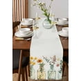 thumbnail image 4 of Spring Floral Table Runner 90 Inches, Summer Botanical Watercolor Flowers Bed Runner Dresser Scarves Tabletop for Indoor Outdoor Parties/Ceremony/Banquet, 13" x 90", 4 of 8