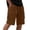 Coffee, variant on Mens Cargo Shorts Relaxed Fit Camo Shorts Below the Knee Elastic Waist Shorts Outdoor Big and Tall Running Shorts with Zipper Pocket Black 3XL