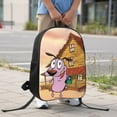 thumbnail image 6 of Courage The Cowardly Dog Backpack, Large Capacity Laptop Backpack, Durable Water-Resistant Daypack, 17.3x12.2x5.5 Inch, 6 of 8