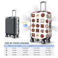 thumbnail image 2 of Luggage Cover Anti Scratch, Delicate Chocolate Print Elastic Suitcase Protector Fits 18-32 Inch Luggage, 2 of 2