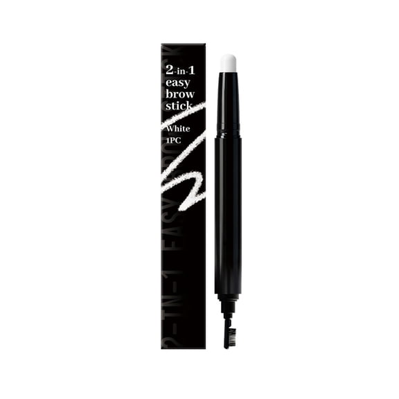 HYLLai 2-in-1 Waterproof Eyebrow Pencil – Smudge-Proof, Easy to Use for Natural Hair-Like Brows All Day, white