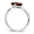 thumbnail image 2 of Primal Gold 14 Karat White Gold 5mm Heart Garnet Ring, 2 of 7