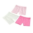 thumbnail image 4 of 3 Pcs Shorts de Sécurité d'Été pour Filles, Extensibles, Taille Mi-Haute, Anti-Exposition, 4 of 9